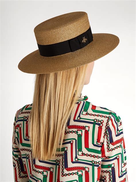 gucci straw hat women